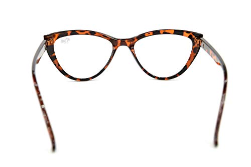 Cat Eye Reading Glasses Bling Retro Metal Hinges - Model DX64