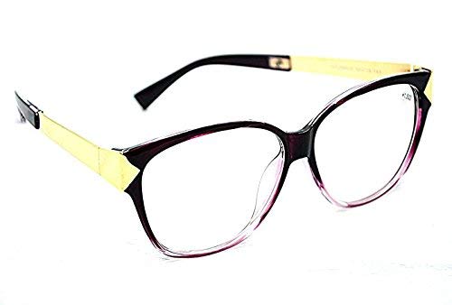 Large Frame 57mm x 55mm Metal & Acetate Retro Eyeglasses - Model GF122