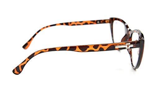 Cat Eye Reading Glasses Bling Retro Metal Hinges - Model DX64