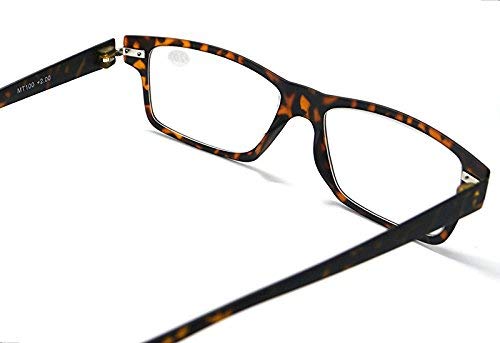 MT100 Super-Slim Metal Hinged Reading Glasses - Model MT100
