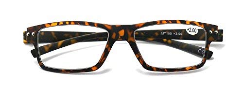 MT100 Super-Slim Metal Hinged Reading Glasses - Model MT100