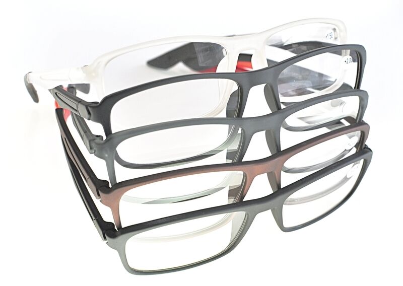 Retro Acetate & Rubber Unisex Reading Glasses Super-lite in 5 Colours MT125