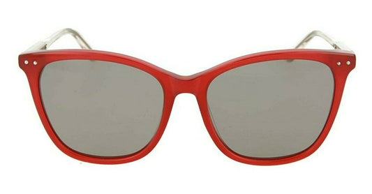 Bottega Veneta BV0079S 003 Polarised Sunglasses in Red & Gold