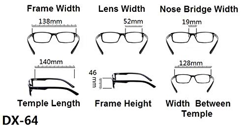 Cat Eye Reading Glasses Bling Retro Metal Hinges - Model DX64