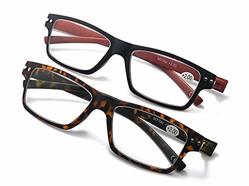 MT100 Super-Slim Metal Hinged Reading Glasses - Model MT100
