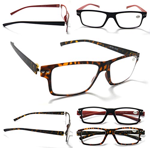 MT100 Super-Slim Metal Hinged Reading Glasses - Model MT100