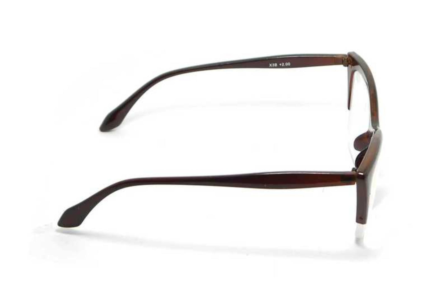Cat Eye Half Frame Browline Reading Glasses - Model X3