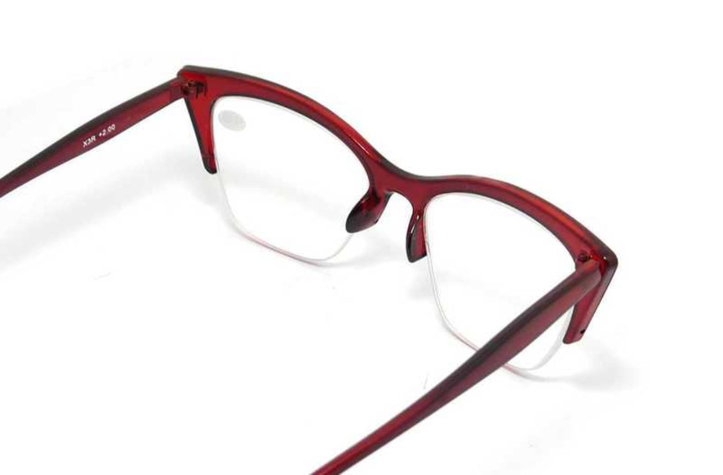 Cat Eye Half Frame Browline Reading Glasses - Model X3