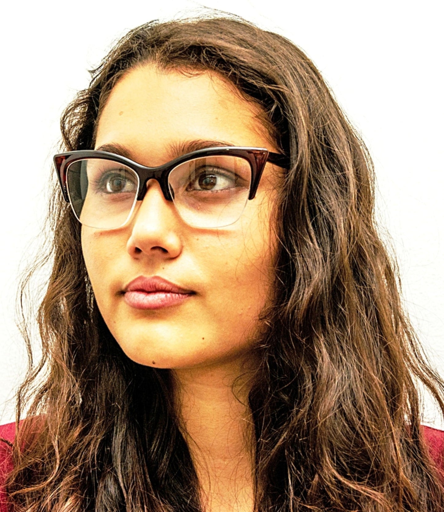 Cat Eye Half Frame Browline Reading Glasses - Model X3
