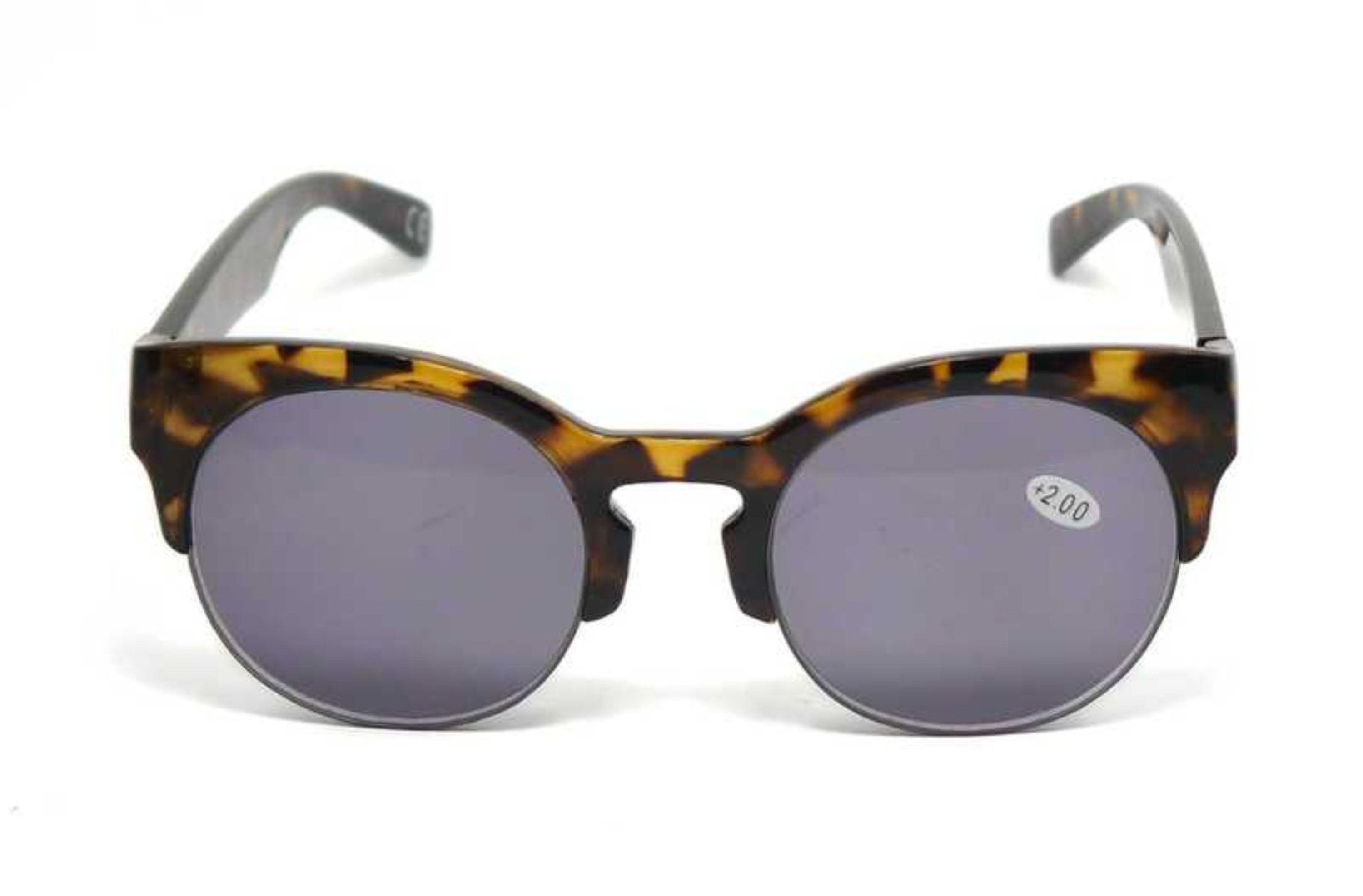 Round Half Frame Browline Sun Readers - Model SR30