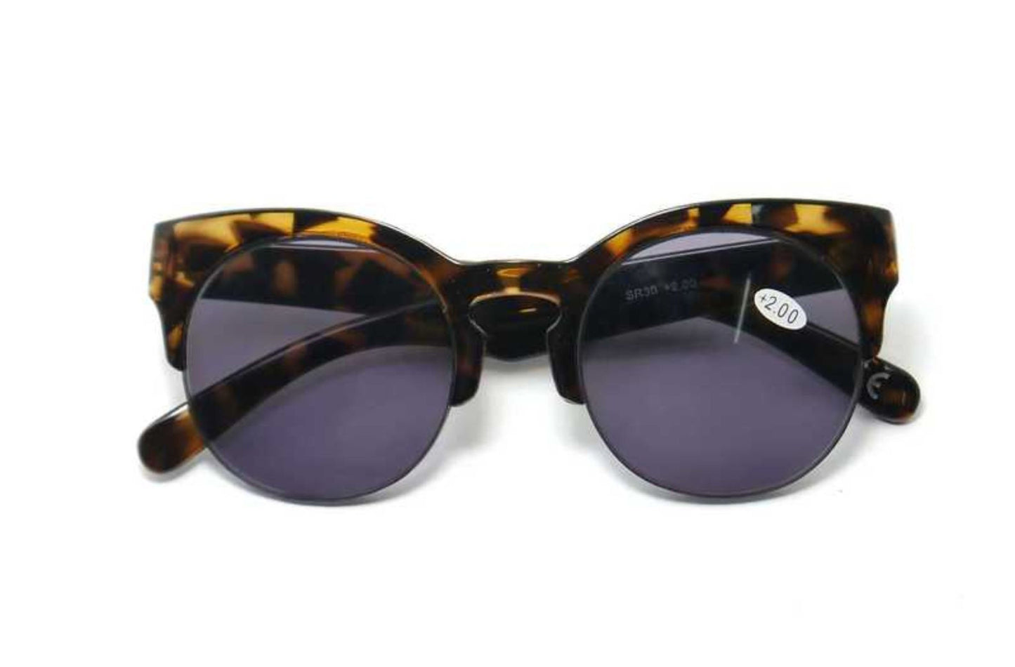 Round Half Frame Browline Sun Readers - Model SR30