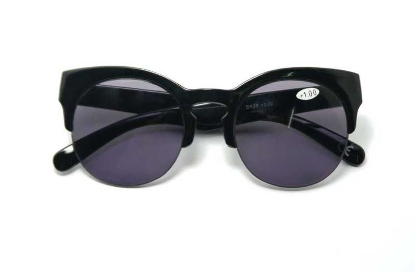 Round Half Frame Browline Sun Readers - Model SR30