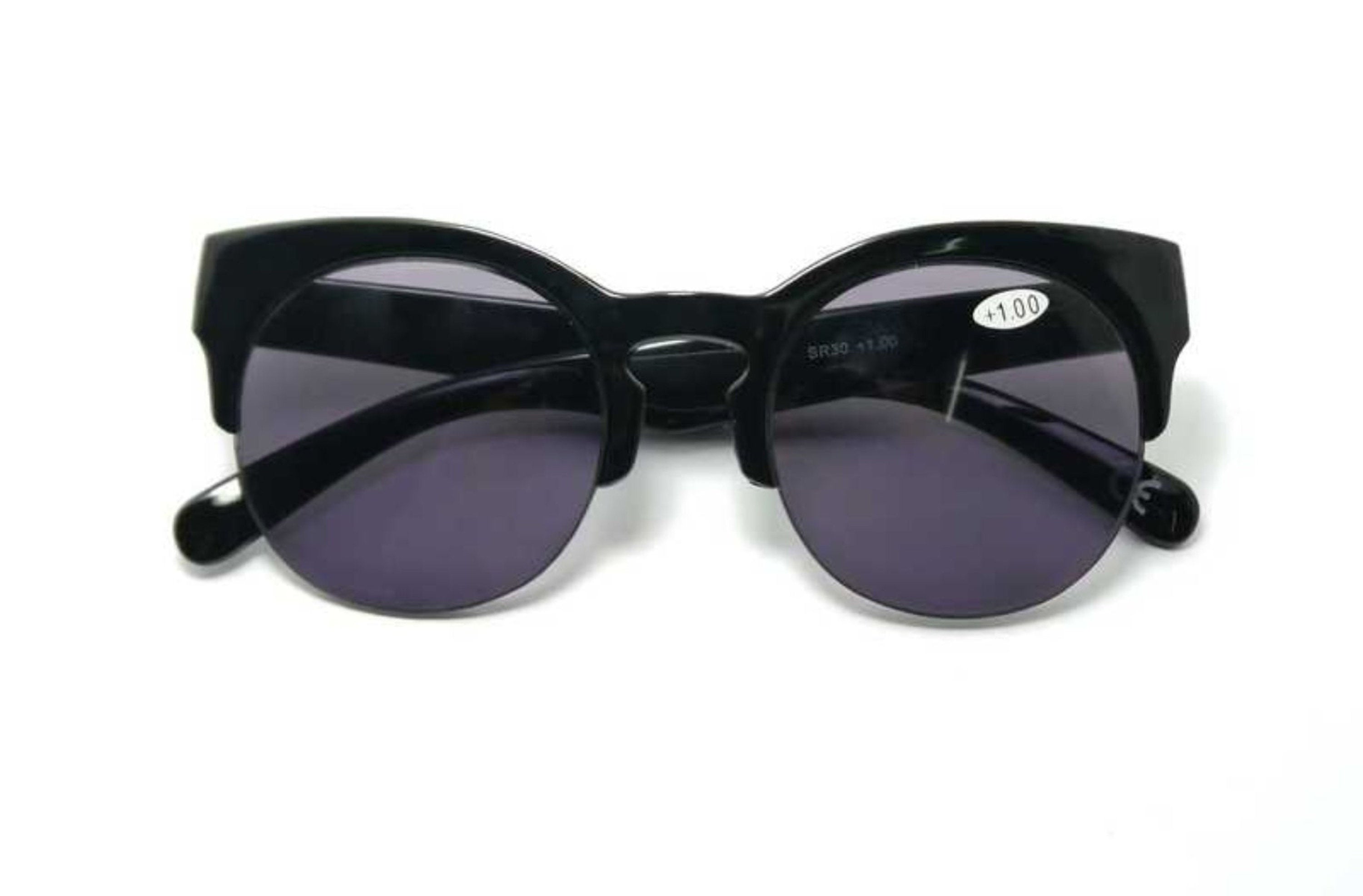 Round Half Frame Browline Sun Readers - Model SR30
