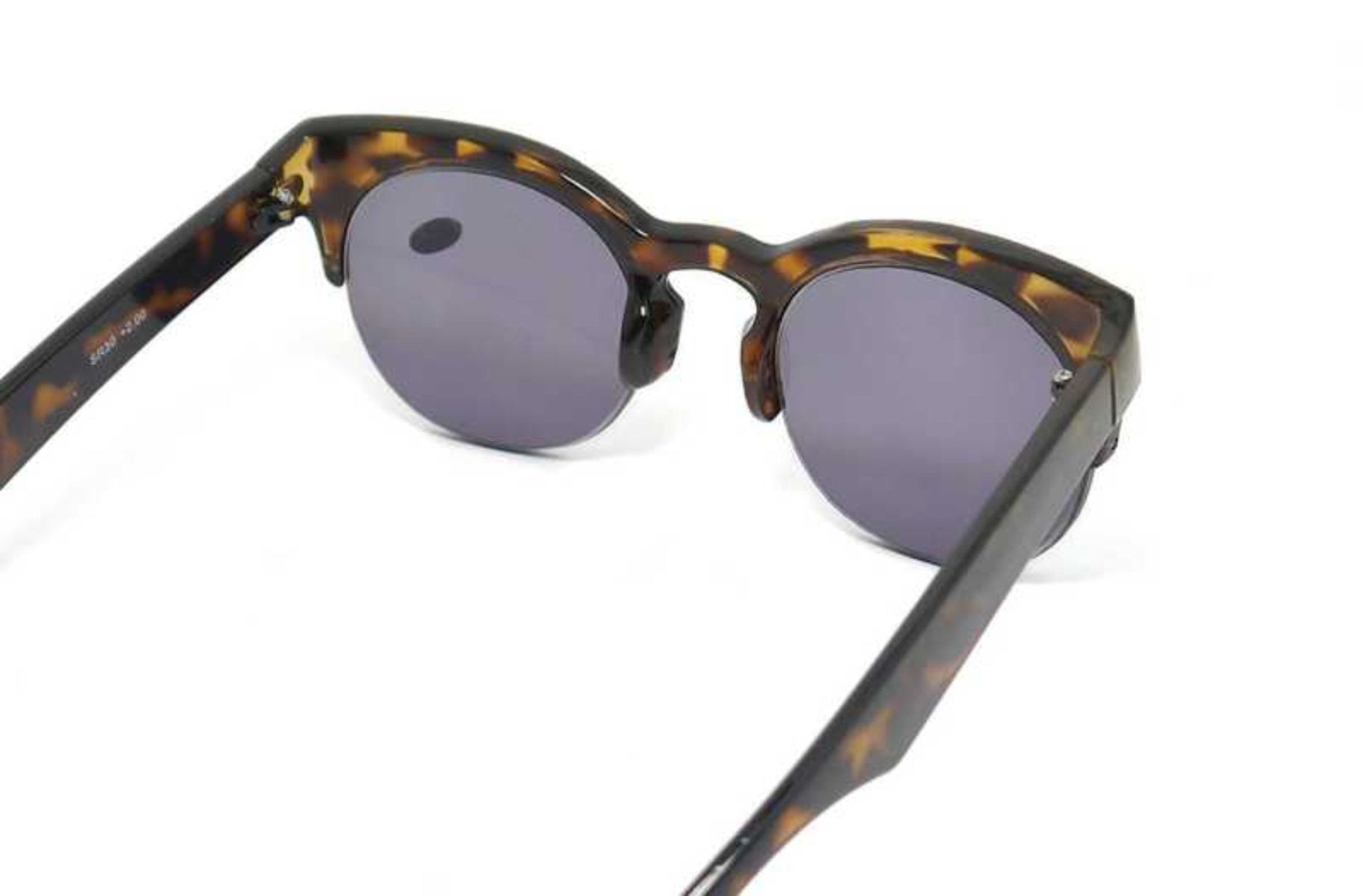 Round Half Frame Browline Sun Readers - Model SR30