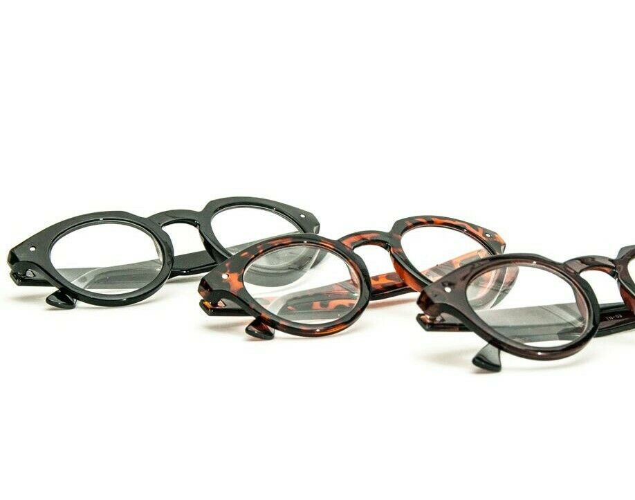 2 x PAIRS Retro Round Reading Glasses - Model TN03