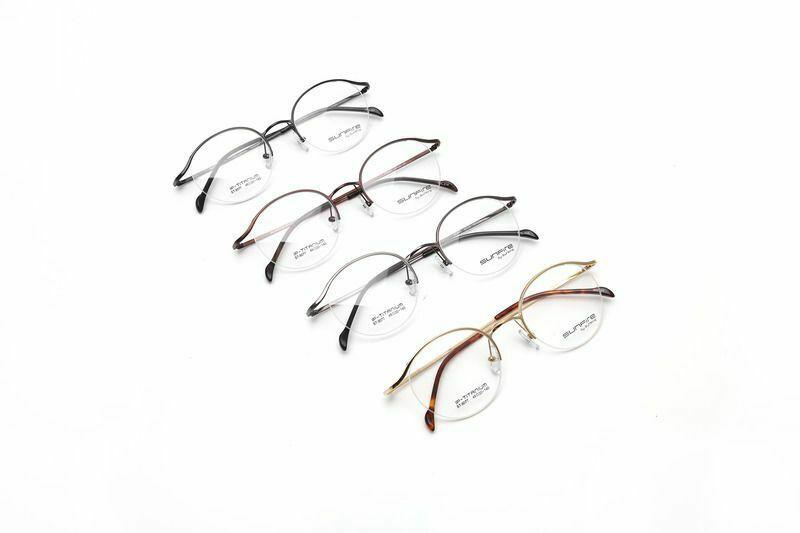 Pure Titanium Reading Glasses Scratch Resistant Resin Lenses - Model ST9077