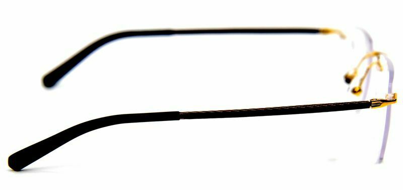 Pure Titanium Rimless Reading Glasses Scratch Resistant Resin Lenses - Model ST9203