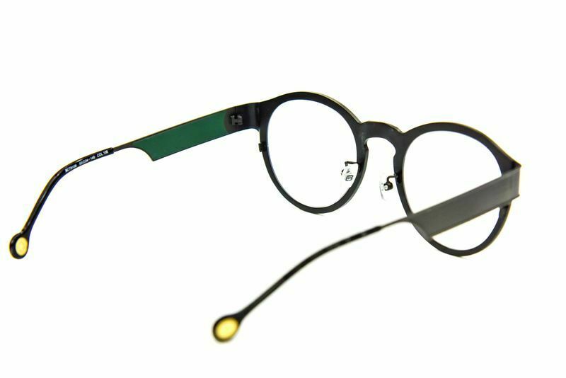 Pure Titanium High Quality Fashion Classic Oval Gunmetal Reading Glasses - Model 9106