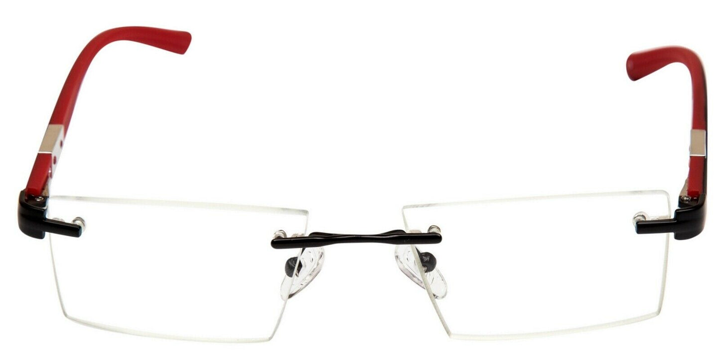 Rimless Acetate/Stainless Reading Glasses - Model DX14