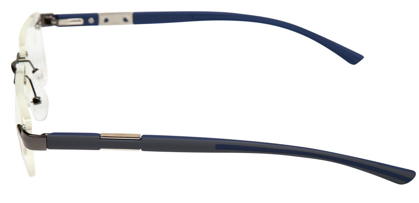 Rimless Acetate/Stainless Reading Glasses - Model DX14