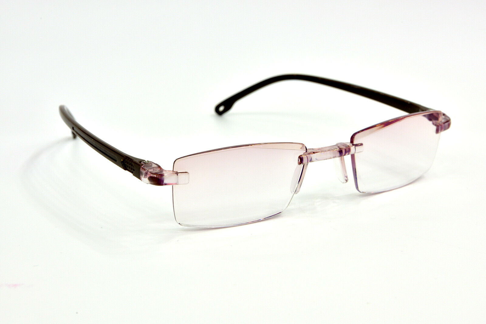 Tinted Anti Blue Light Rimless Reading Glasses - Model RG2ABL