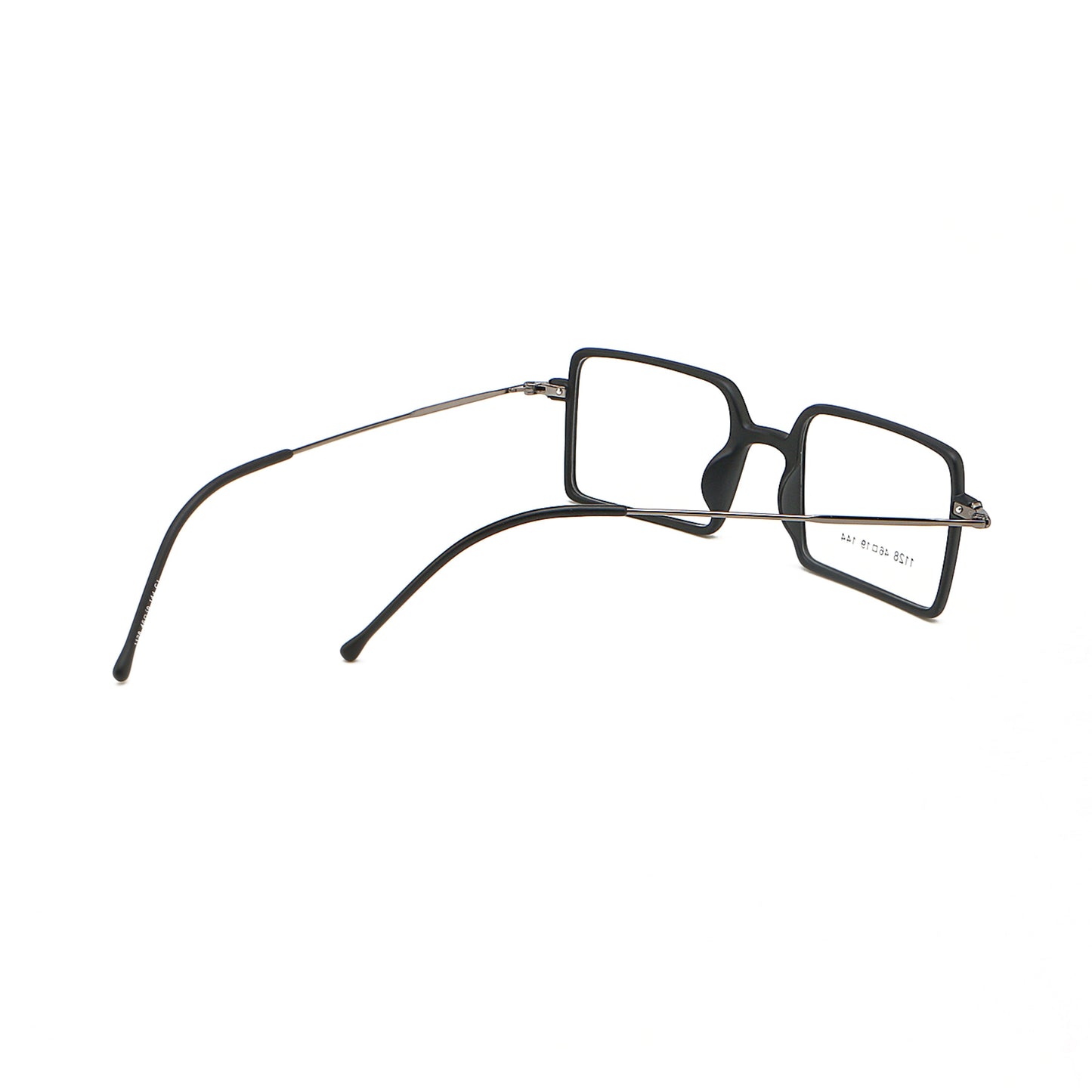 Square 1960s Reading Glasses Acetate & Stainless Steel Frame Model DX8