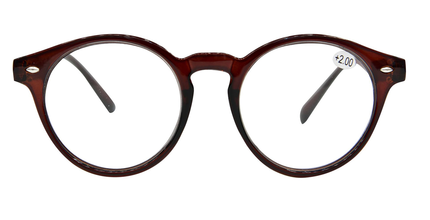 Classic Retro Round Frame Reading Glasses - TN38