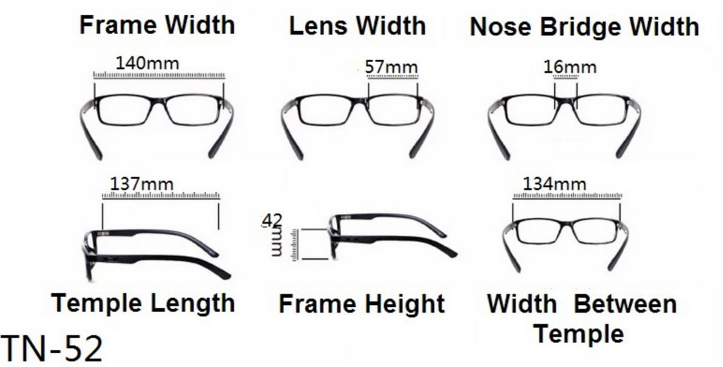 Fashion Retro Bold Classic Reading Glasses - Model TN52