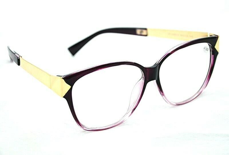Large Frame 57mm x 55mm Metal & Acetate Retro Eyeglasses - Model GF122