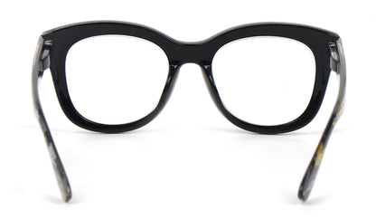 Oversized Retro Reading Glasses handmade Ladies Colourful Spring Hinges 59 x 53mm Large Frame DX99