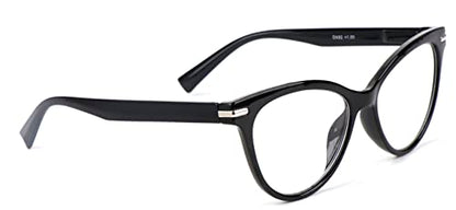 Cat Eye Reading Glasses Stylish Retro Womans Spring Hinges Lightweight Ready Readers Clear Vision 1.0+ 1.5+ 2.0+ 2.5+ 3.0+ 3.5+ 4.0+ DX82