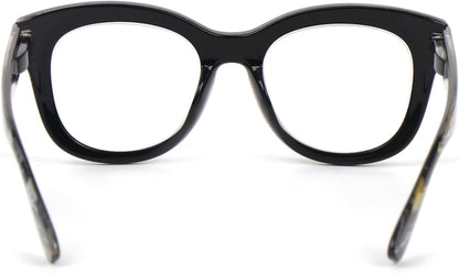 Oversized Retro Reading Glasses handmade Ladies Colourful Spring Hinges 59 x 53mm Large Frame DX99