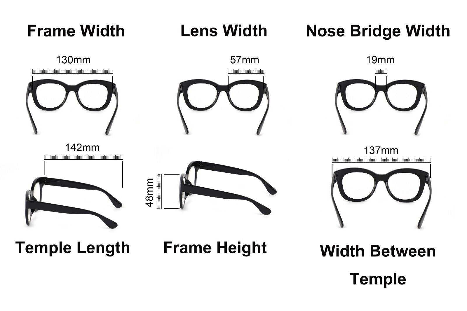Oval Stylish Broad Framed Retro Reading Glasses Mens Womans Spring Hinges 2534