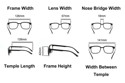 High Lens Srength Reading Glasses Strong Magnification +4.5+5.0+5.5+6.0   DX105