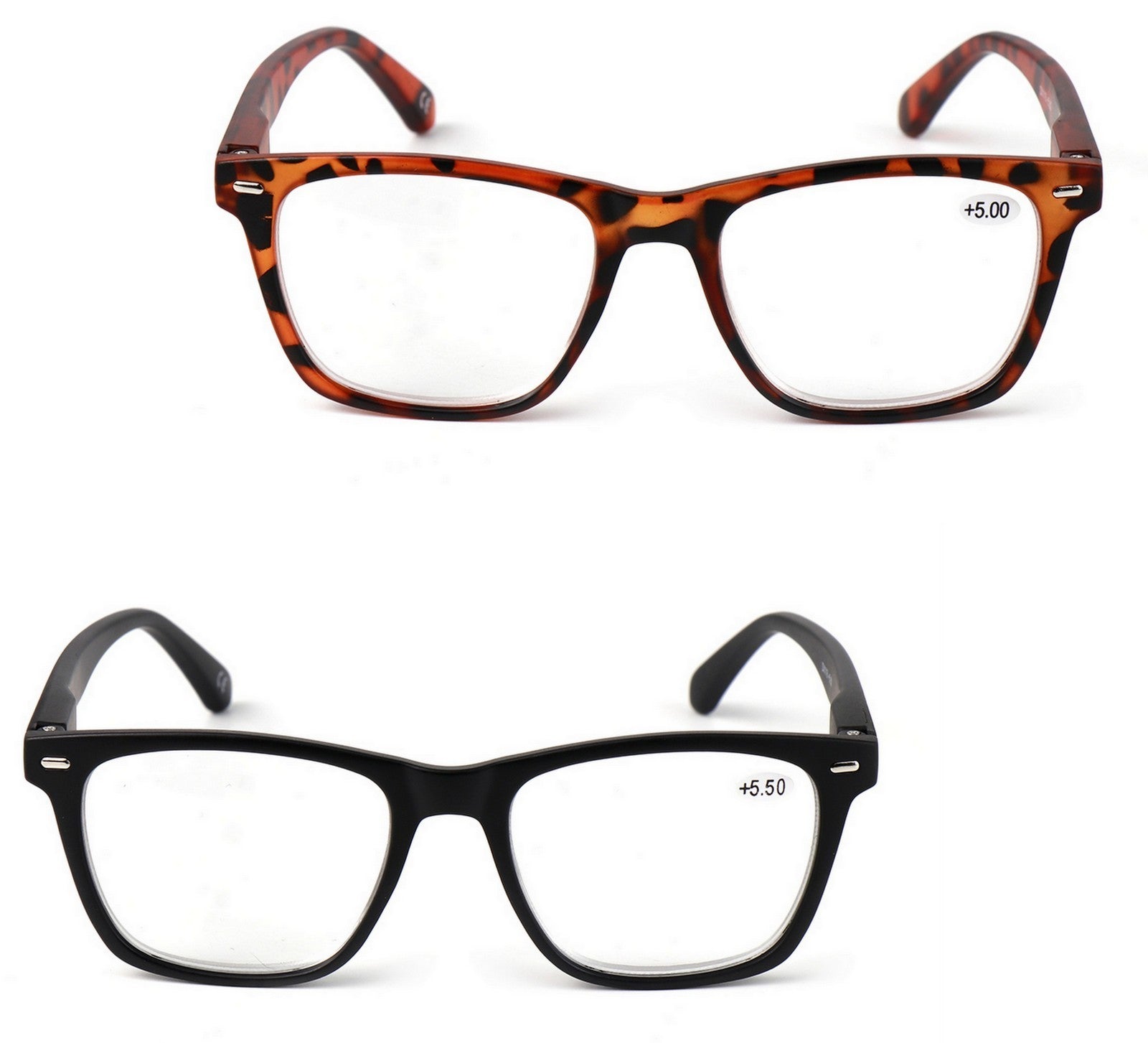 High Power Oval  Retro Reading Glasses Unisex+4.5+5.0+5.5+6.0+6.5+7.0 DX116