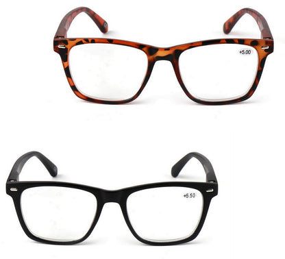 High Power Oval  Retro Reading Glasses Unisex+4.5+5.0+5.5+6.0+6.5+7.0 DX116