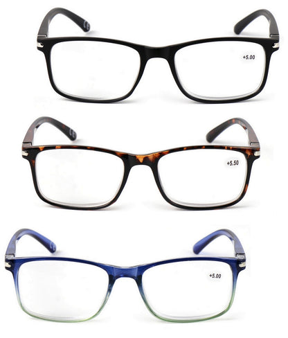 High Power Reading Glasses Unisex Strong Lens +4.5+5.0+5.5+6.0+6.5+7.0 DX118