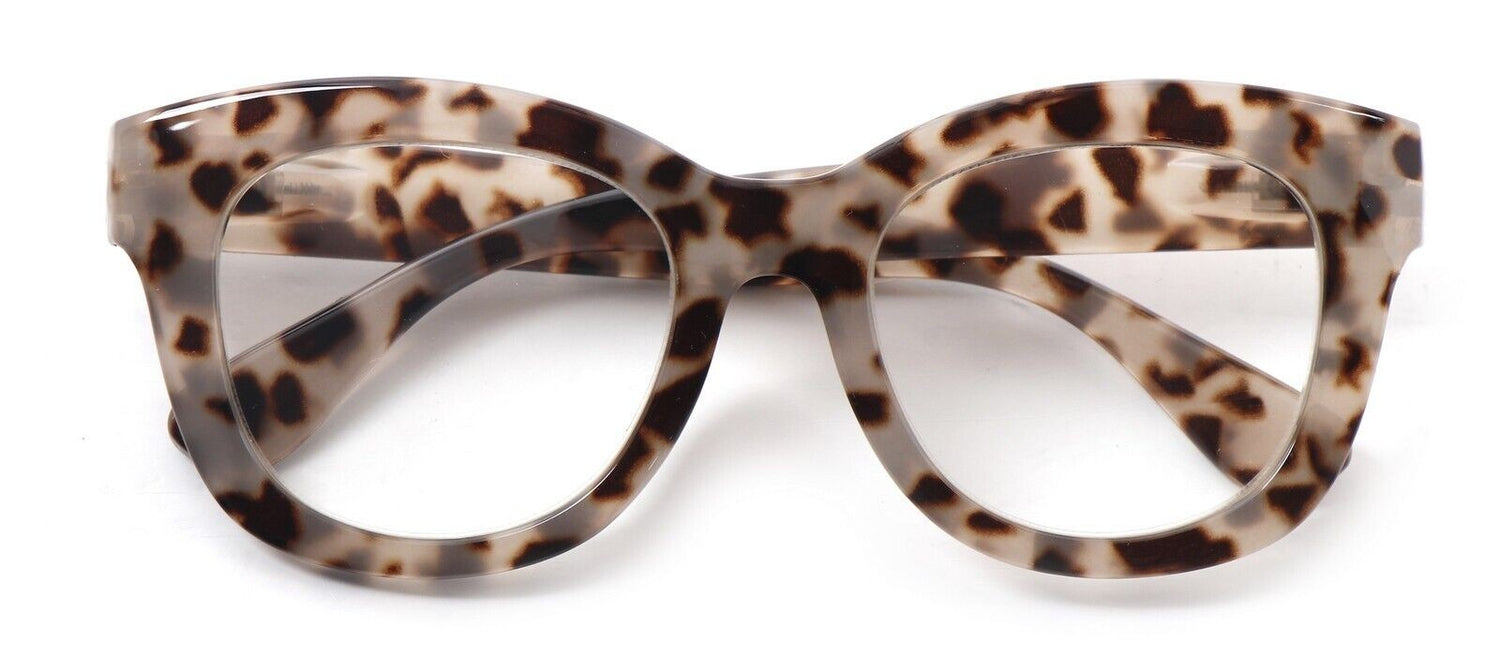 Oval Stylish Broad Framed Retro Reading Glasses Mens Womans Spring Hinges 2534
