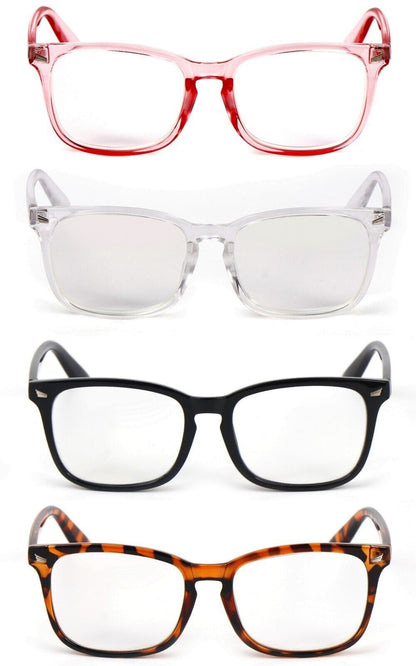 Stylish  Oversized Retro Fashion Reading Glasses Mens Womans Metal Hinges 5010
