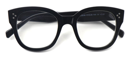 Stylish Oversized Retro Anti Blue Light Reading Glasses Unisex Metal Hinges 5037