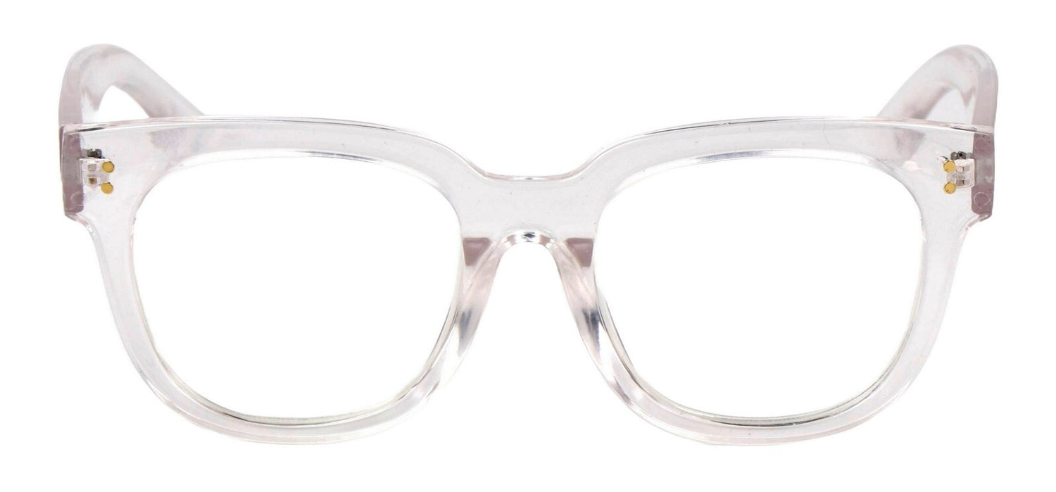 Fashion Oval Reading Glasses Anti Blue Light Retro Unisex Metal Hinges 2128