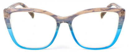 Cat Eye Funky Oversized Reading Glasses Woman with Spring Hinges 16 Colours DX88