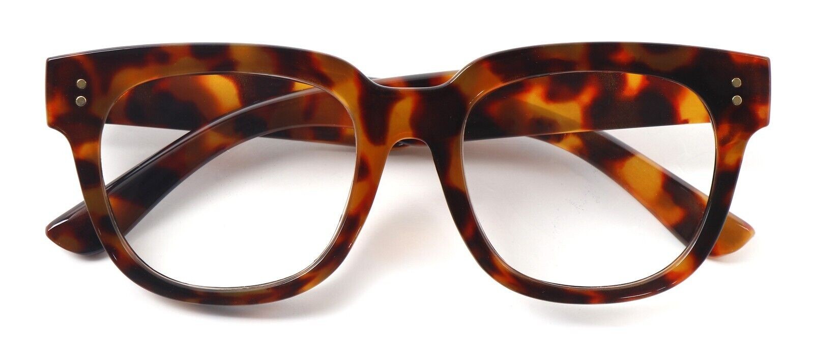Fashion Oval Reading Glasses Anti Blue Light Retro Unisex Metal Hinges 2128