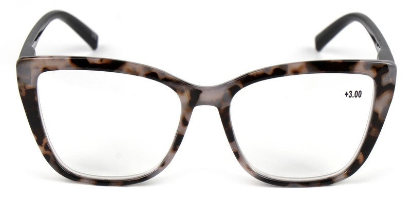 Cat Eye Funky Oversized Reading Glasses Woman with Spring Hinges 16 Colours DX88