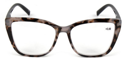 Cat Eye Funky Oversized Reading Glasses Woman with Spring Hinges 16 Colours DX88