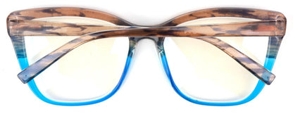 Cat Eye Funky Oversized Reading Glasses Woman with Spring Hinges 16 Colours DX88