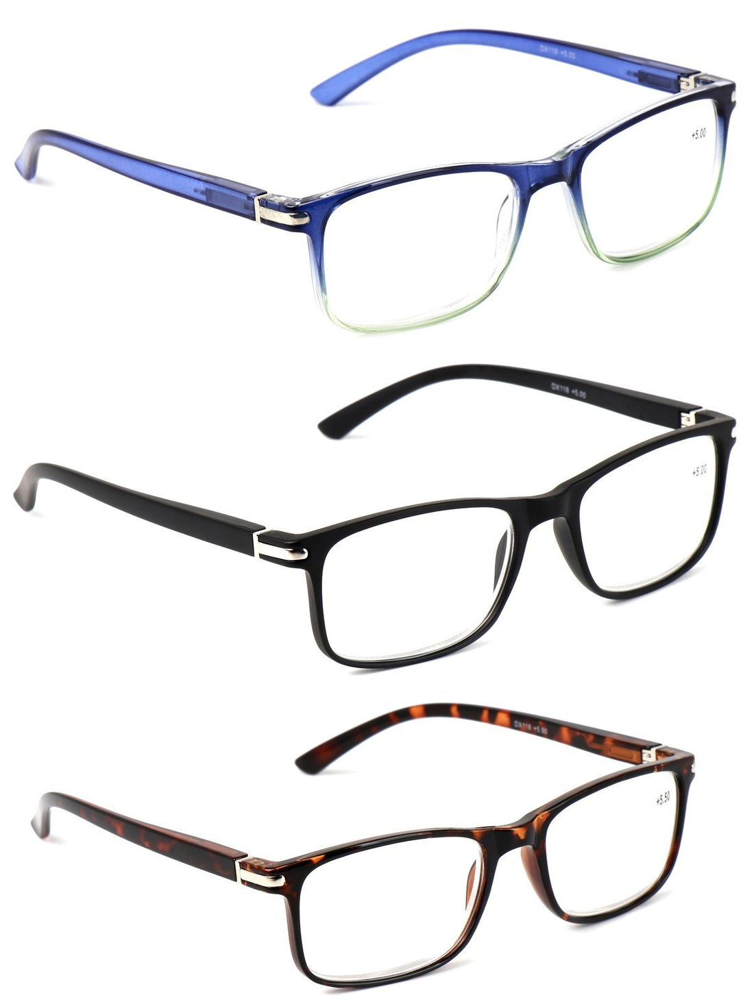 High Power Reading Glasses Unisex Strong Lens +4.5+5.0+5.5+6.0+6.5+7.0 DX118