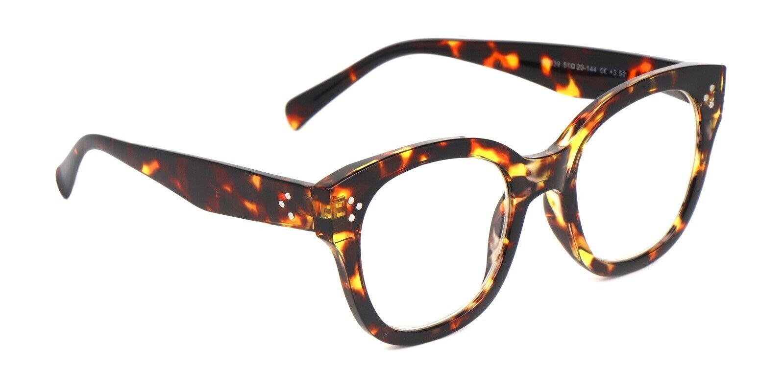 Stylish Oversized Retro Anti Blue Light Reading Glasses Unisex Metal Hinges 5037