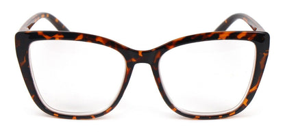 Cat Eye Funky Oversized Reading Glasses Woman with Spring Hinges 16 Colours DX88