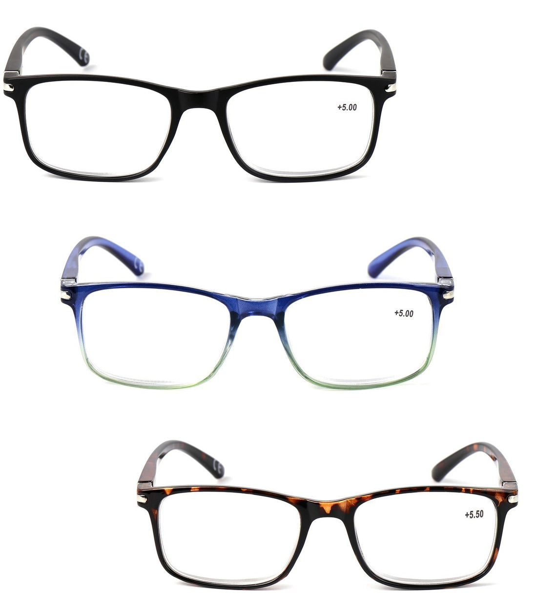 High Power Reading Glasses Unisex Strong Lens +4.5+5.0+5.5+6.0+6.5+7.0 DX118